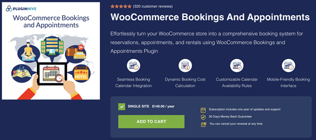 WooCommerce Bookings and Appointments